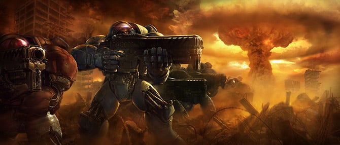 Cinematics Concept Art from Starcraft 2: Wings of Liberty by Brian Huang