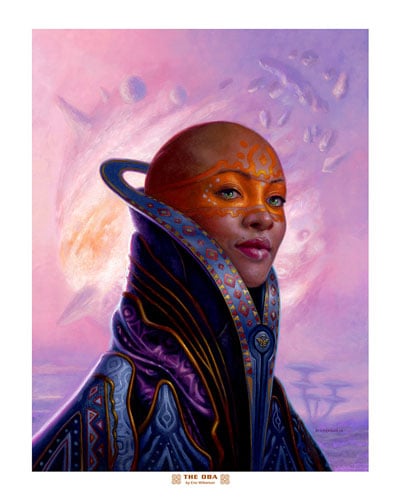 The Oba, Oil Painting by Eric Wilkerson (Chesley Award Finalist)