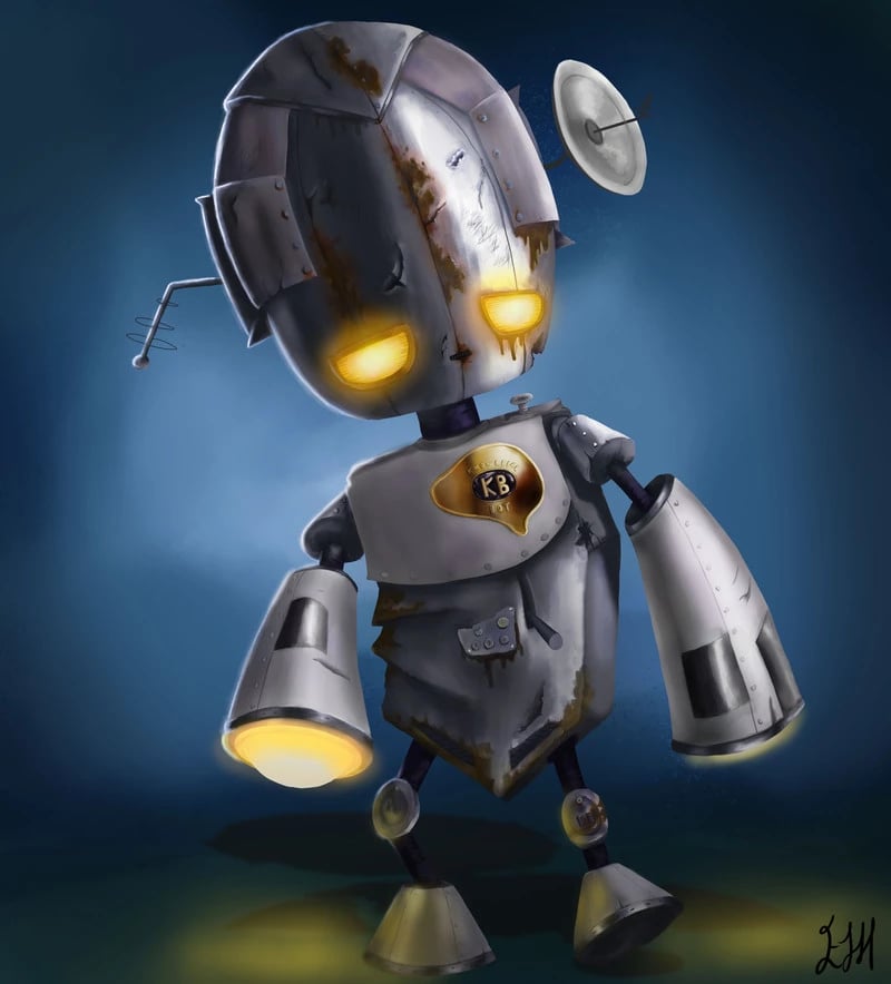 Elizabeth-Hoffmeister-digital-painting-Rob-The-Robot