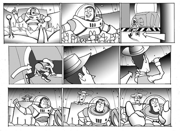 Toy Story storyboard