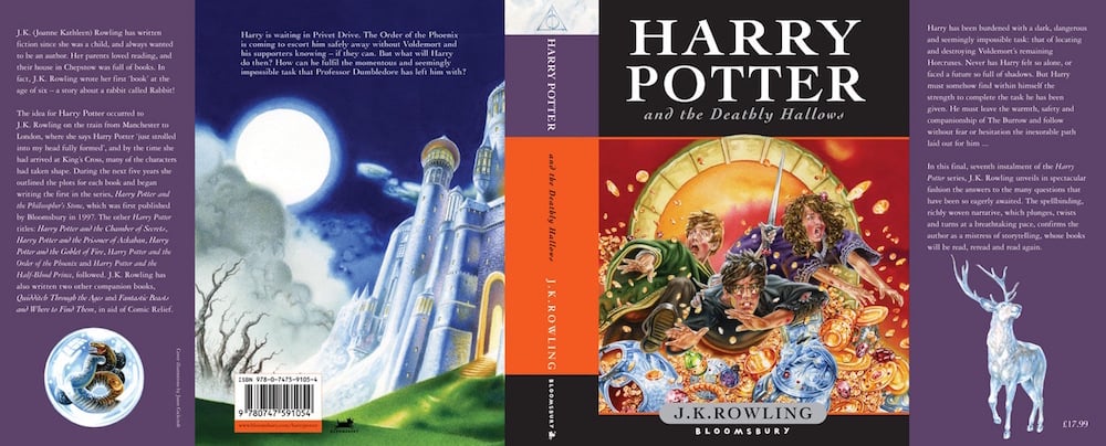 harry potter deathly hallows cover art