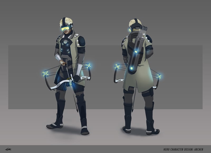 Erika Hornakova Concept Art - Futuristic Archer