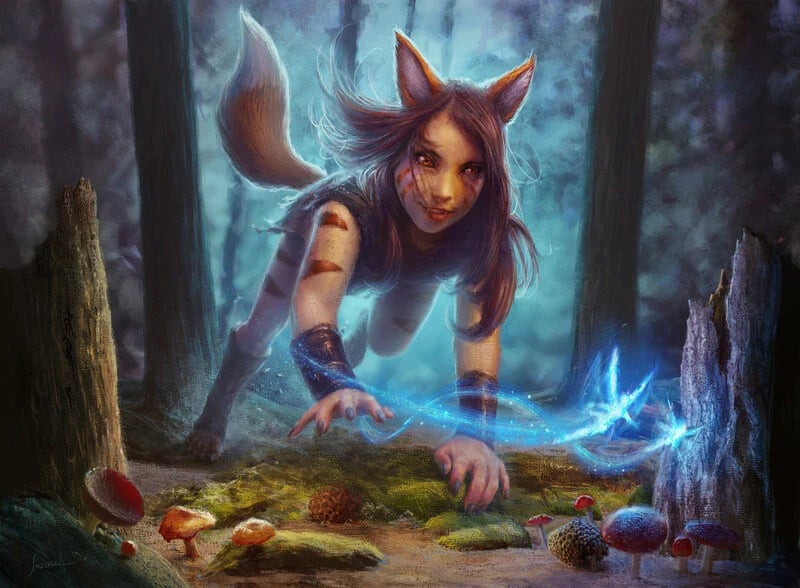 luis-inzunza-fox-girl-digital-illustration