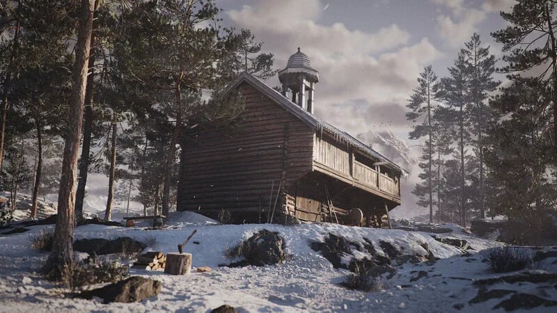 william-faucher-norwegian-log-house