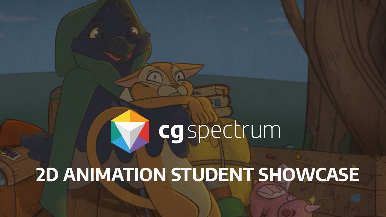 CGS 2D animation students give depth to flat characters and
objects