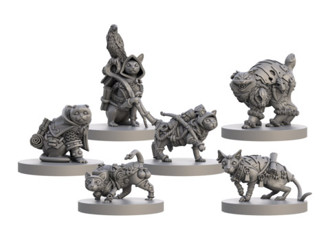 Cats & Catacombs miniatures